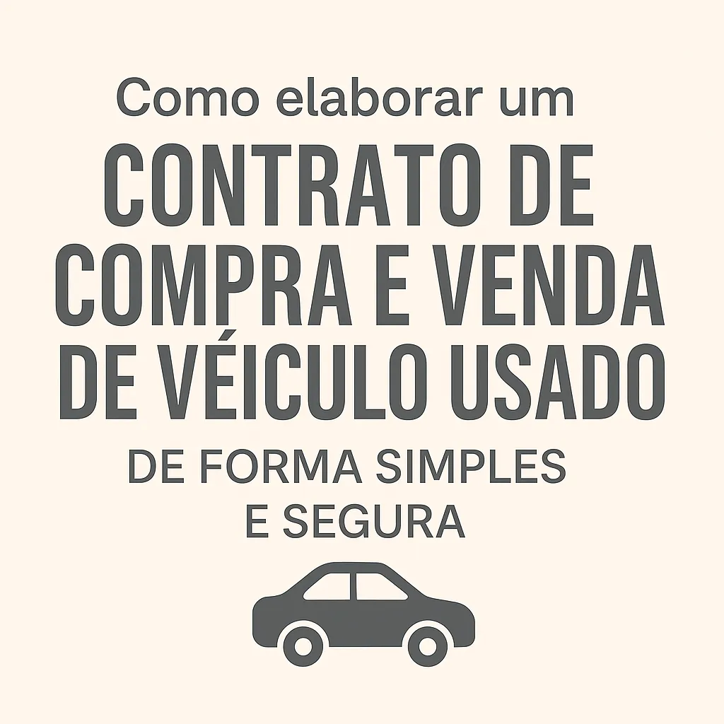 Como Fazer O Contrato De Compra E Venda De Veículos